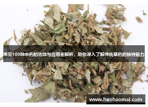 常见100种中药的功效与应用全解析，助你深入了解传统草药的独特魅力